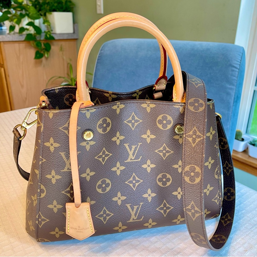 AUTHENTIC LV MONTAIGNE BB SHOULDER BAG